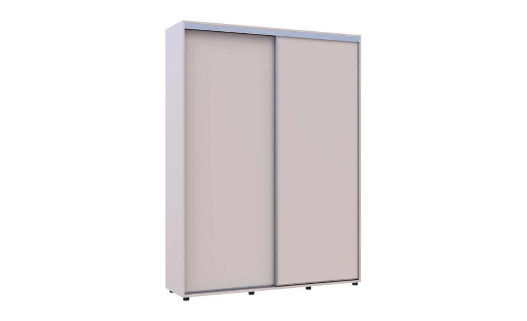 Kleiderschrank Doros Sigma Slim Schiebetüren Kaschmir 2 Türen 160x45x214.4 (42005450)