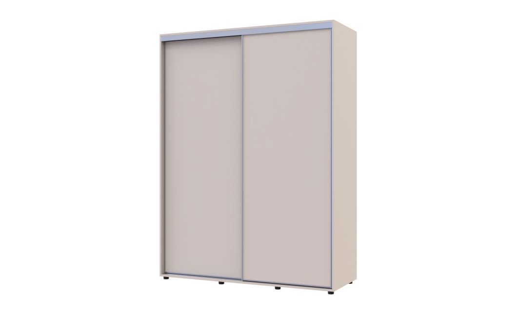 Kleiderschrank Doros Sigma Slim Schiebetüren Kaschmir 2 Türen 160x60x214.4 (42005459)