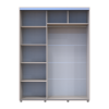 Kleiderschrank Doros Sigma Slim Schiebetüren Kaschmir 2 Türen 160x60x214.4 (42005459)