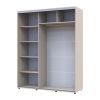 Kleiderschrank Doros Sigma Slim Schiebetüren Kaschmir 2 Türen 170x60x214.4 (42005460)