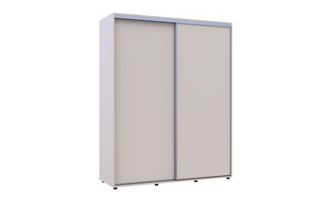 Kleiderschrank Doros Sigma Slim Schiebetüren Kaschmir 2 Türen 170x60x214.4 (42005460)