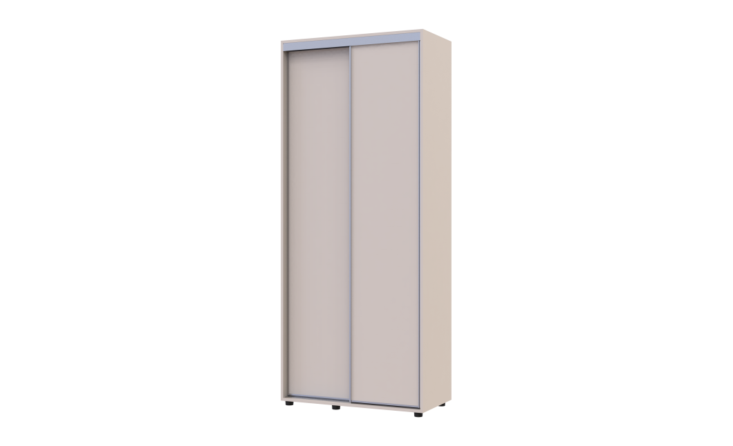 Kleiderschrank Doros Sigma Slim Schiebetüren Kaschmir 2 Türen 90x45x214.4 (42005443)