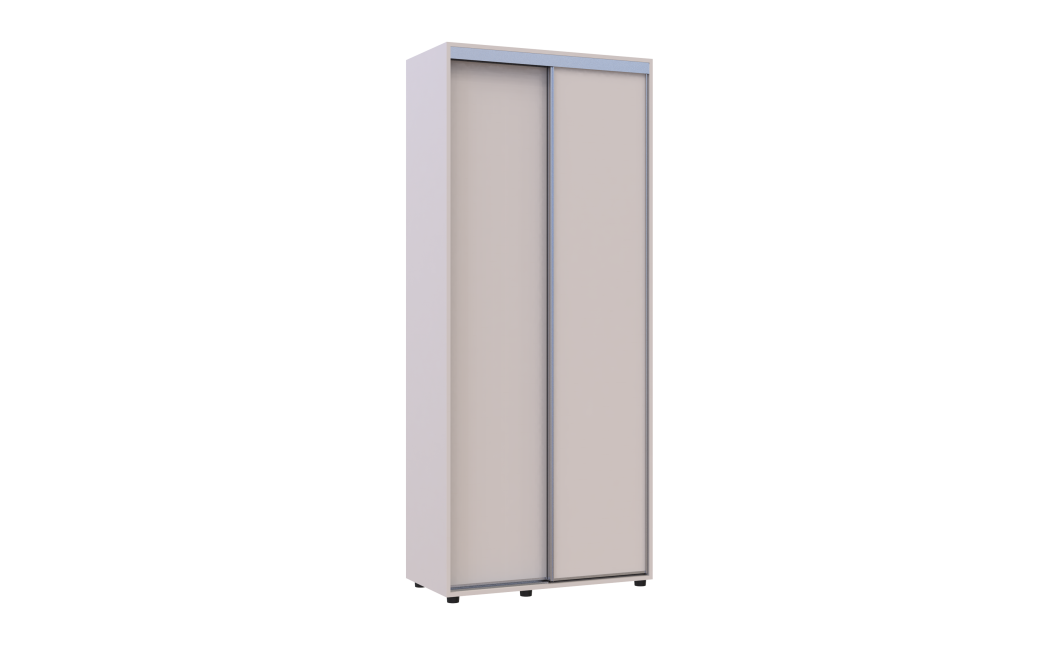 Kleiderschrank Doros Sigma Slim Schiebetüren Kaschmir 2 Türen 90x45x214.4 (42005443)