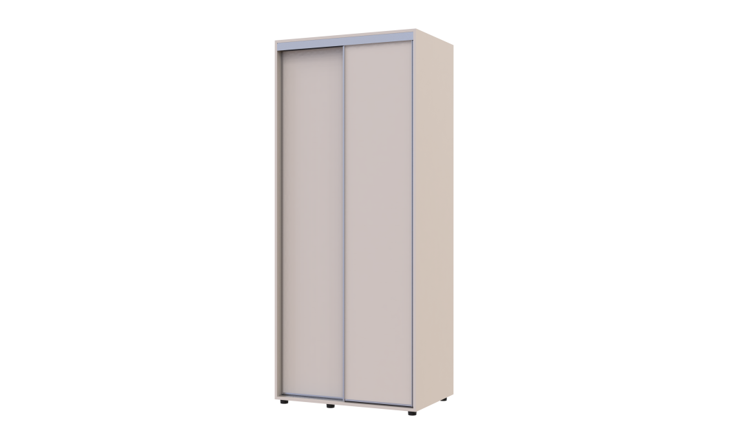 Kleiderschrank Doros Sigma Slim Schiebetüren Kaschmir 2 Türen 90x60x214.4 (42005452)