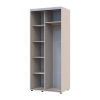 Kleiderschrank Doros Sigma Slim Schiebetüren Kaschmir 2 Türen 90x60x214.4 (42005452)