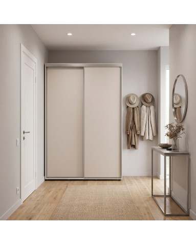 Kleiderschrank Doros Sigma Slim Schiebetüren Kaschmir 2 Türen 150x45x214.4 (42005449)