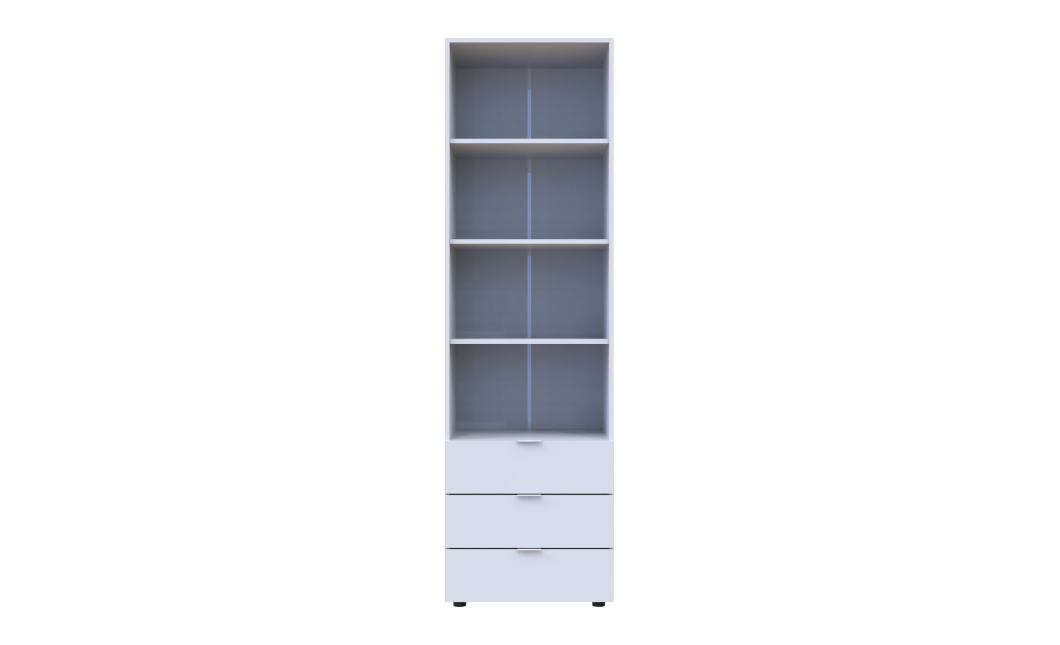 Säulenschrank Doros Gelar Weiß 60x49,5x203,4 (41516133)