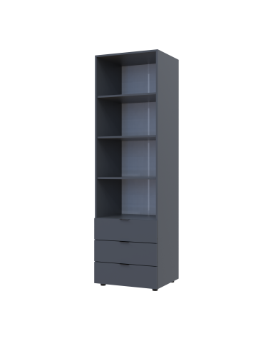 Säulenschrank Doros Gelar Graphitgrau 60x49,5x203,4 (41516132)