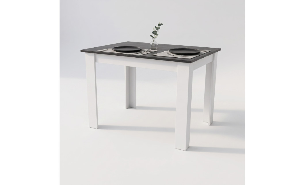 Tisch NP 120x80 Schwarz + Weiß (100154071)