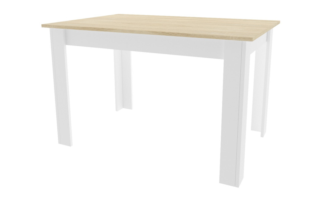 Tisch NP 120x80 Sonoma Eiche + Weiß (100153871)