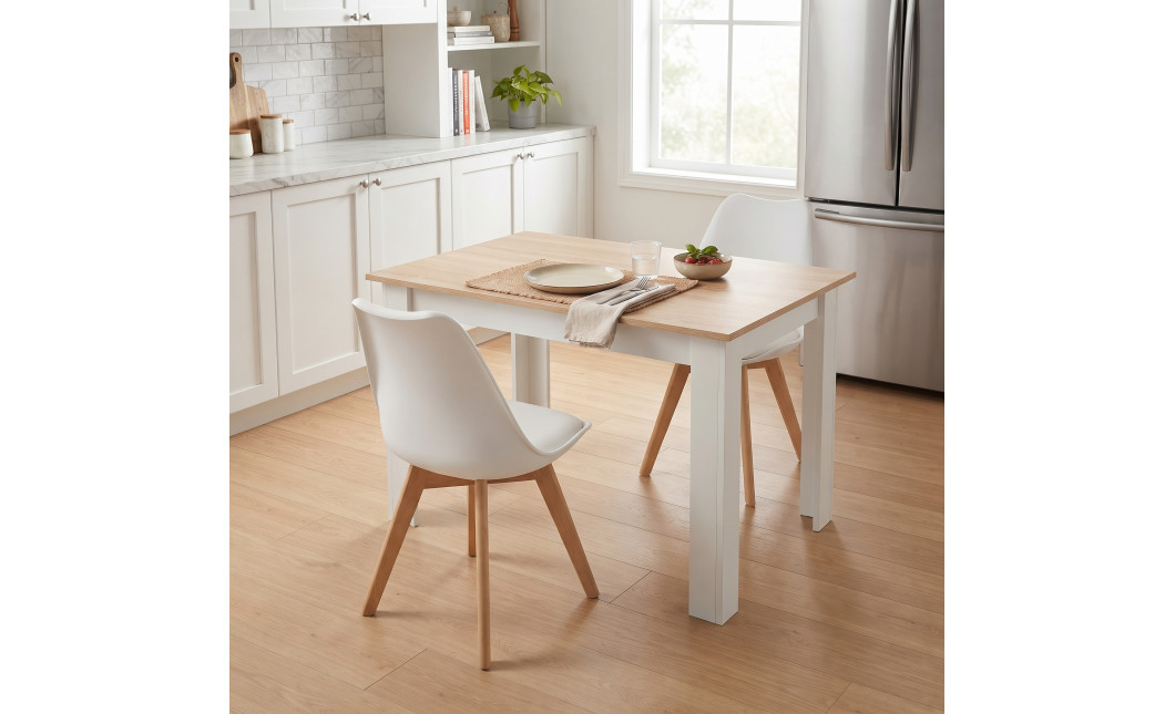 Tisch NP 120x80 Sonoma Eiche + Weiß (100153871)