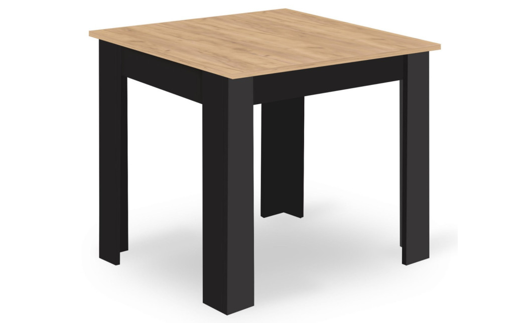 Tisch NP 80x80 Artisan Eiche + Schwarz (100155041)