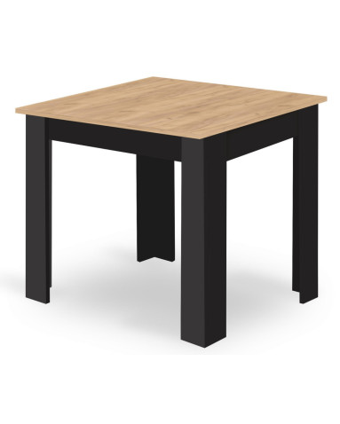 Tisch NP 80x80 Artisan Eiche + Schwarz (100155041)