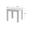 Tisch NP 80x80 Sonoma Eiche + Weiß (100153851)