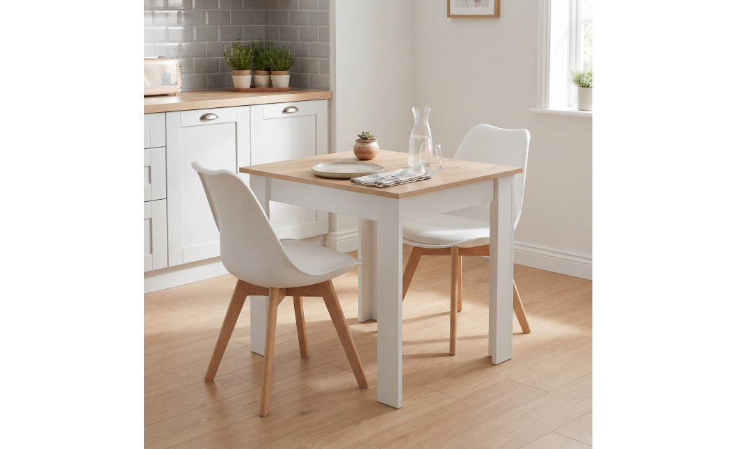 Tisch NP 80x80 Sonoma Eiche + Weiß (100153851)