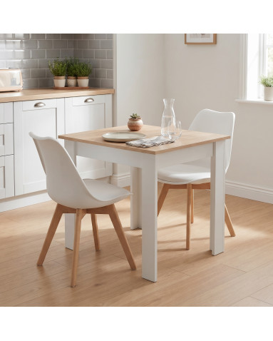 Tisch NP 80x80 Sonoma Eiche + Weiß (100153851)