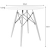Tisch TODI rund Weiß 80 cm (10033221)