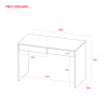 Schreibtisch Doros Dale Artisan Eiche mit 2 Schubladen 120x60x78 (41516239)