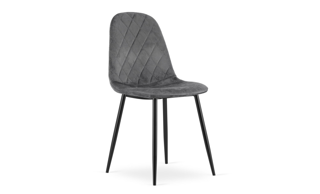 Stuhl ASTI Samt Dunkelgrau (10035361)