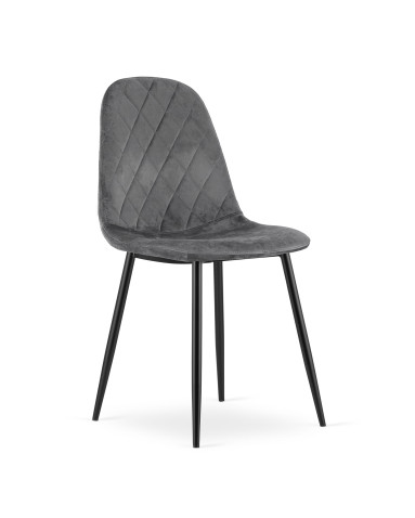 Stuhl ASTI Samt Dunkelgrau (10035361)