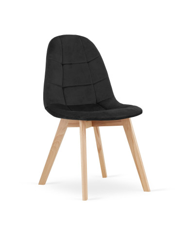Stuhl BORA Samt Schwarz (10037561)