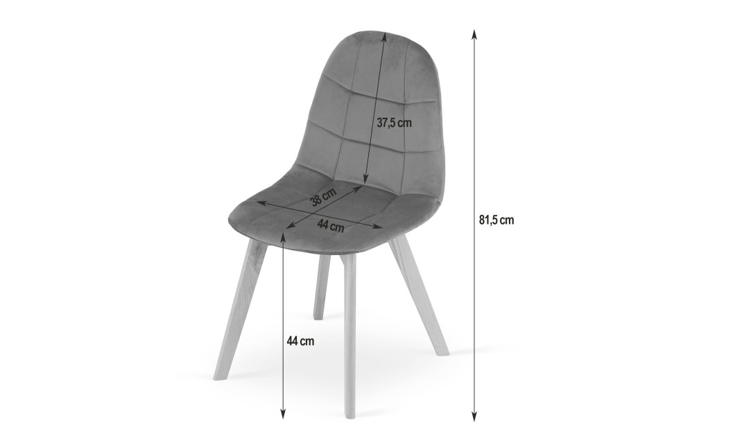Stuhl BORA Samt Dunkelblau (10037581)