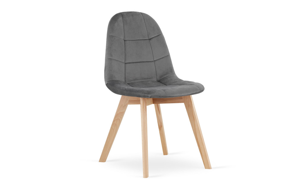 Stuhl BORA Samt Dunkelgrau (10037551)