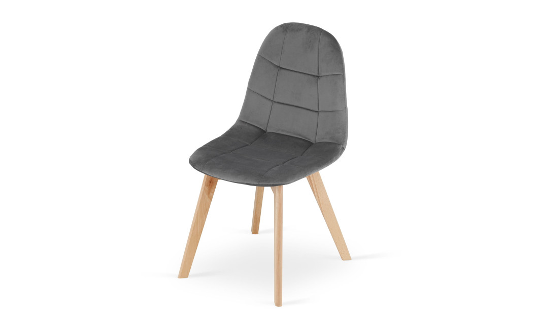 Stuhl BORA Samt Dunkelgrau (10037551)