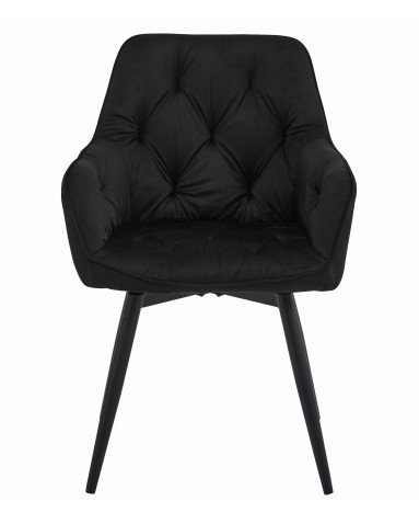 Stuhl JORK360 Samt Schwarz/Schwarz (10039631)