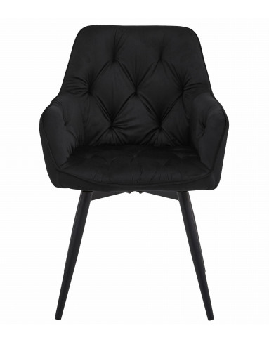 Stuhl JORK360 Samt Schwarz/Schwarz (10039631)