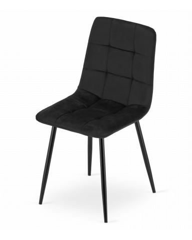 Stuhl KARA Samt Schwarz (10036871)