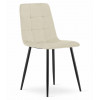 Stuhl KARA Samt Hellbeige/Schwarze Beine (10038721)