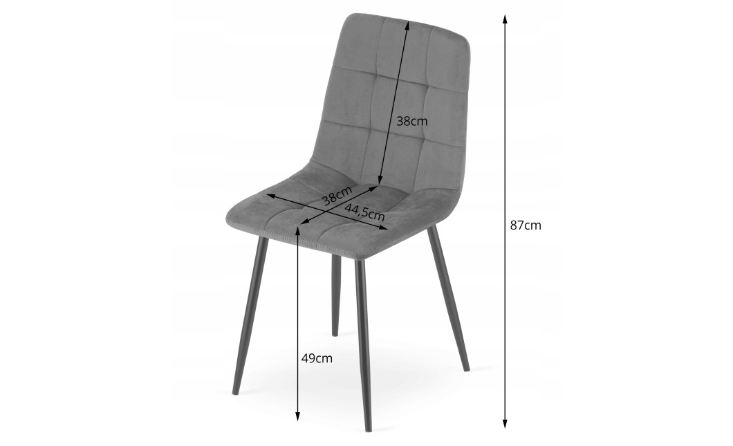 Stuhl KARA Samt Dunkelgrün/Holzfarbe (10040371)