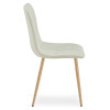 Stuhl LIBRA Stoff Beige/Holzfarbe Beine (10040841)