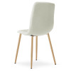 Stuhl LIBRA Stoff Beige/Holzfarbe Beine (10040841)