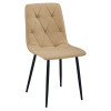 Stuhl LIBRA Stoff Braun/Schwarze Beine (10040281)