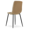 Stuhl LIBRA Stoff Braun/Schwarze Beine (10040281)