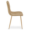 Stuhl LIBRA Stoff Braun/Holzfarbe Beine (10040851)