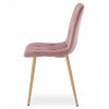Stuhl LIBRA Samt Rosa/Holzfarbe (10039211)