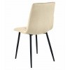 Stuhl LIBRA Samt Hellbeige/Schwarz (10038741)