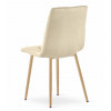 Stuhl LIBRA Samt Hellbeige/Holzfarbe (10039261)