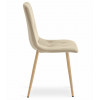 Stuhl LIBRA Samt Hellbeige/Holzfarbe (10039261)