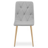 Stuhl LIBRA Stoff Hellgrau/Holzfarbe Beine (10040831)