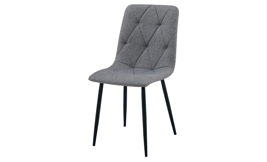 Stuhl LIBRA Stoff Dunkelgrau/Schwarze Beine (10040251)