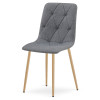 Stuhl LIBRA Stoff Dunkelgrau/Holzfarbe Beine (10040821)