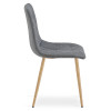 Stuhl LIBRA Stoff Dunkelgrau/Holzfarbe Beine (10040821)