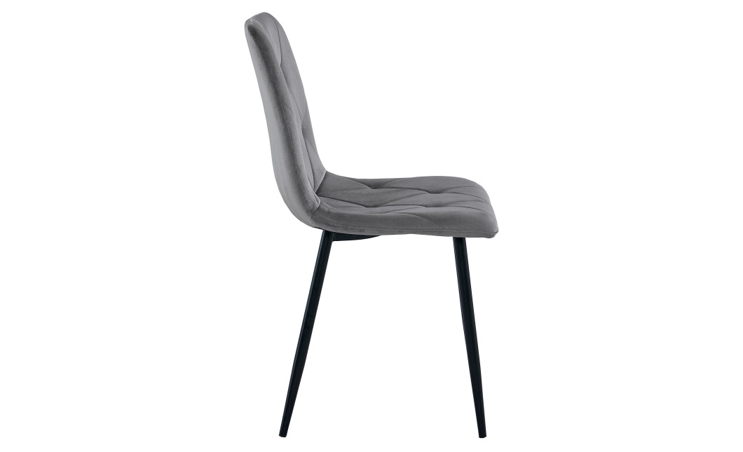 Stuhl LIBRA Samt Dunkelgrau/Schwarz (10038331)