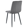 Stuhl LIBRA Samt Dunkelgrau/Schwarz (10038331)