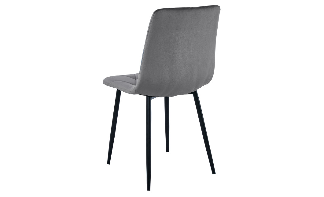 Stuhl LIBRA Samt Dunkelgrau/Schwarz (10038331)