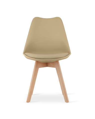 Stuhl MARK Dunkelbeige/Natur (10039691)